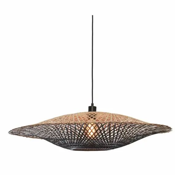 Suspension bambou  noir/naturel, h. 20cm