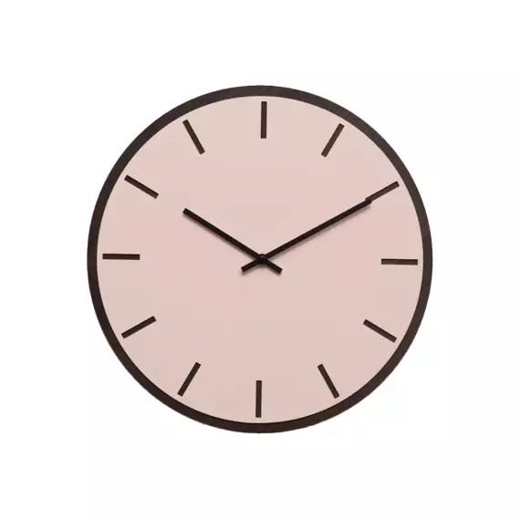 Horloge murale en linoléum rose D28cm