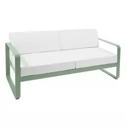 Canapé de jardin 2 places Bellevie en Tissu, Tissu acrylique – Couleur Vert – 160 x 121.64 x 71 cm – Designer Pagnon & Pelhaître