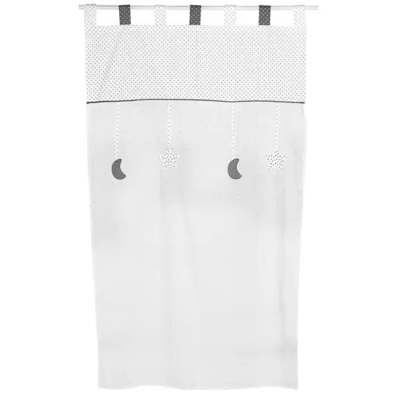 Rideau 105x180cm en coton blanc