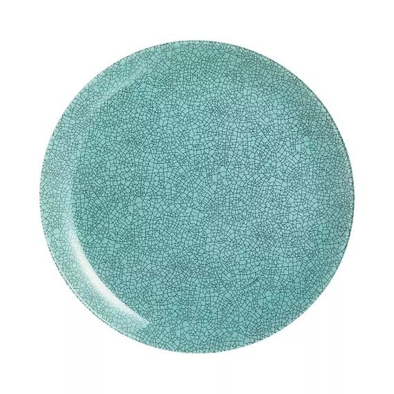 Assiette plate turquoise 26 cm