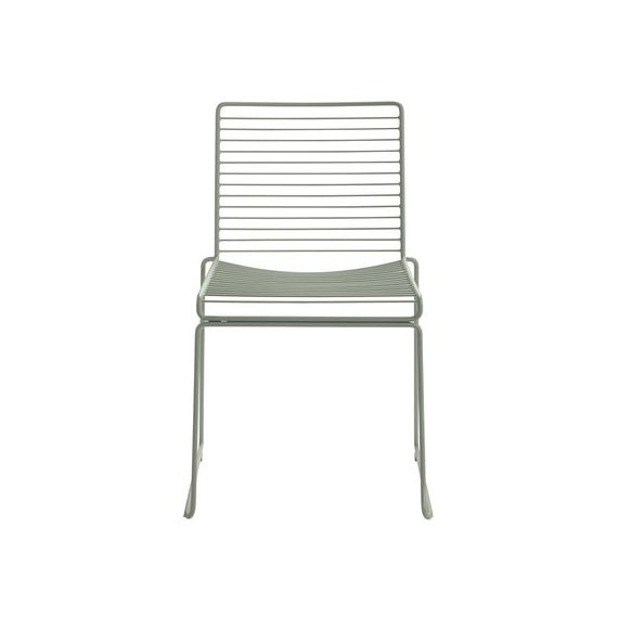 Chaise empilable Hee en Métal, Acier laqué – Couleur Vert – 45 x 48 x 78 cm – Designer Hee Welling