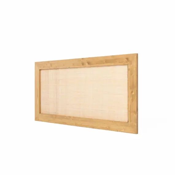 Tête de lit en bois de couleur naturel pour lit 135 cm