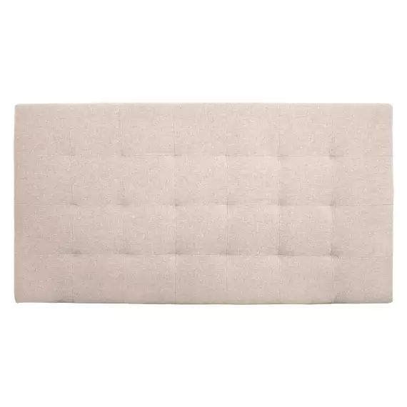 Tête de lit polyester plis beige 180x80cm