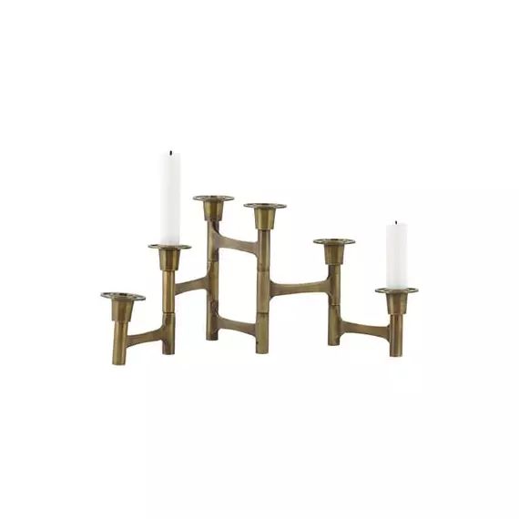 Chandelier Move en Métal, Laiton – Couleur Or – 50 x 28.85 x 28.85 cm