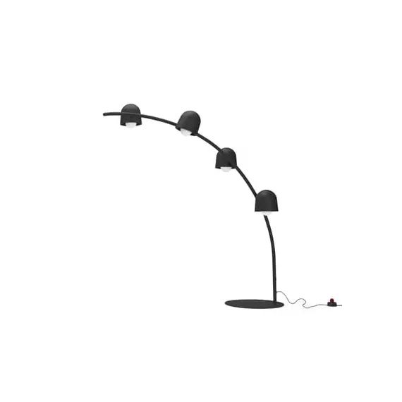 Lampadaire Lebow en Métal, Acier – Couleur Gris – 300 x 81.43 x 234 cm – Designer Kranen/Gille