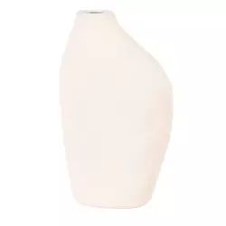 Vase en grès blanc H25