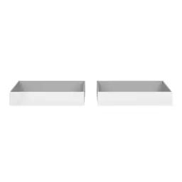 2 tiroirs de rangement pour BEST LAK lit 90×190 et 140×190 cm blanc