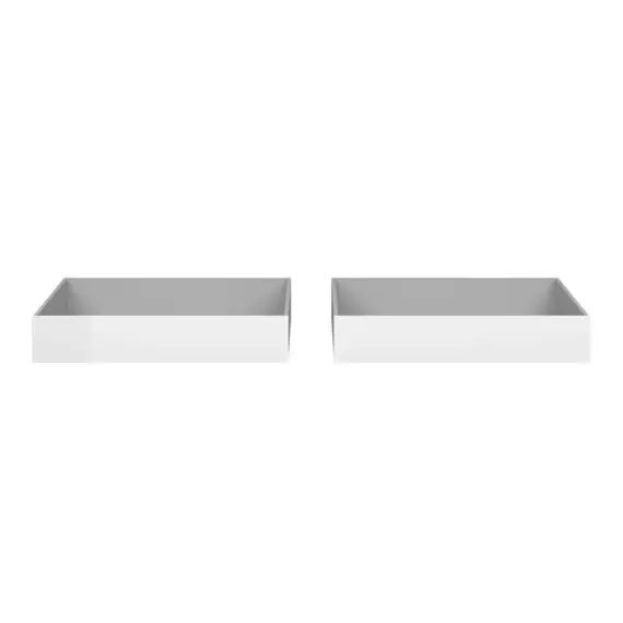 2 tiroirs de rangement pour BEST LAK lit 90×190 et 140×190 cm blanc