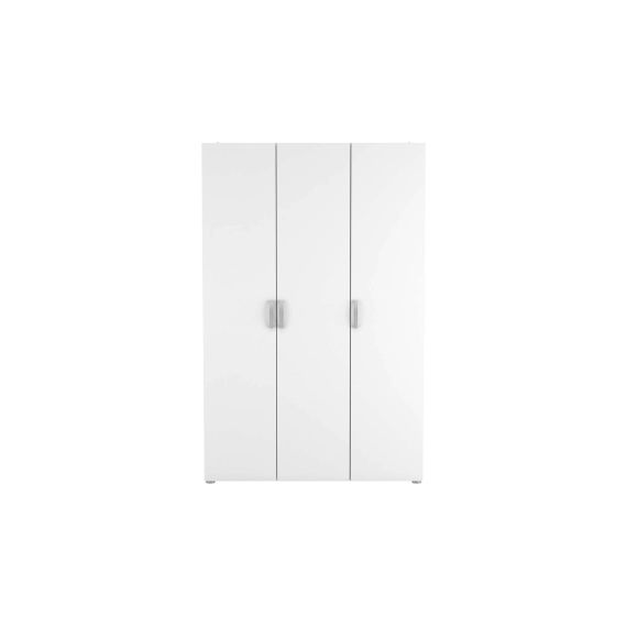 Armoire 3 portes NANO coloris chêne shannon/blanc mat
