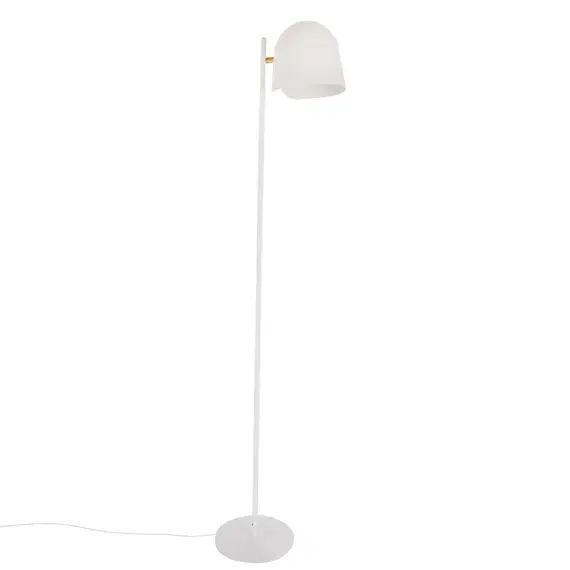 Lampadaire en métal blanc