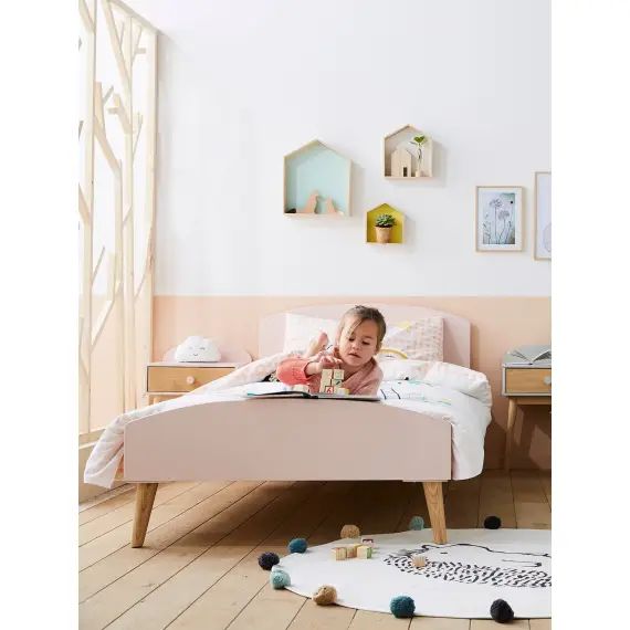 Lit enfant LIGNE CONFETTI rose