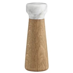 Moulin à sel Craft en Bois, Marbre – Couleur Blanc – 26.21 x 26.21 x 18 cm – Designer Simon Legald