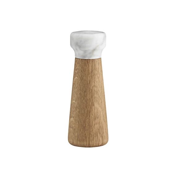 Moulin à sel Craft en Bois, Marbre – Couleur Blanc – 26.21 x 26.21 x 18 cm – Designer Simon Legald