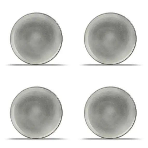 Assiette plate 26cm vert/bleu – Lot de 4