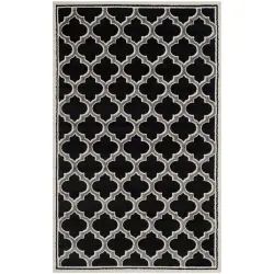 Tapis interieur / exterieur en gris & ivoire, 122 x 183 cm