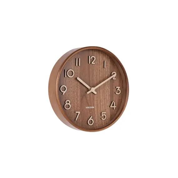 Horloge murale ronde en bois D22cm