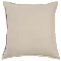 Coussin en lin lavé beige 45×45, OEKO-TEX®