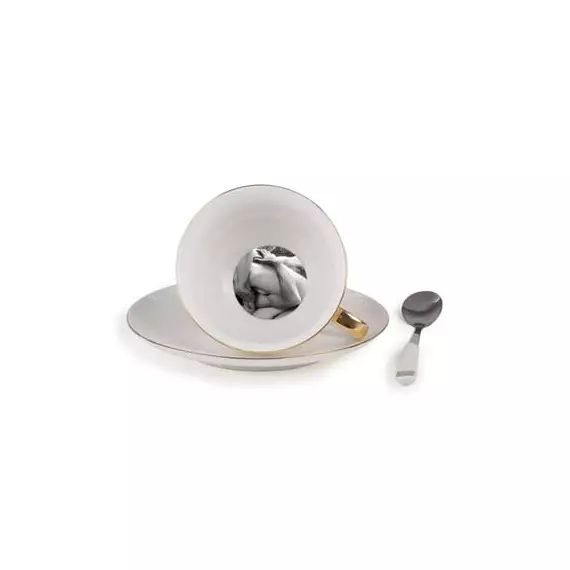 Tasse à thé Guiltless en Céramique, Porcelaine fine – Couleur Blanc – 18.17 x 18.17 x 5.8 cm – Designer Lady Tarin