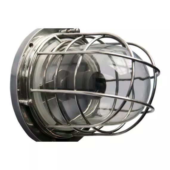 Applique murale design en métal argenté