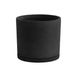 Pot de fleurs Pot de fleurs en Matériau composite, Polystone – Couleur Noir – 30 x 30 x 22 cm