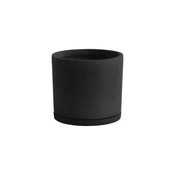 Pot de fleurs Pot de fleurs en Matériau composite, Polystone – Couleur Noir – 30 x 30 x 22 cm
