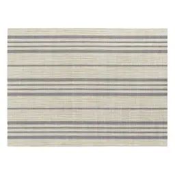 Set de table  en polyester naturel/gris 33 x 45