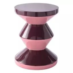 Tabouret Tabouret plastique en Plastique, Polyester laqué – Couleur Rose – 35.5 x 35.5 x 46 cm – Designer Carice van Houten