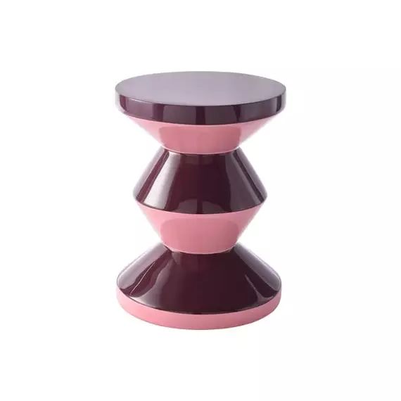 Tabouret Tabouret plastique en Plastique, Polyester laqué – Couleur Rose – 35.5 x 35.5 x 46 cm – Designer Carice van Houten