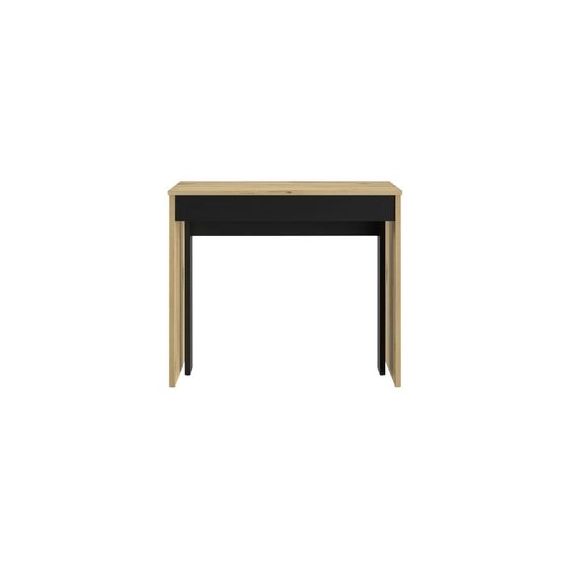 Console extensible L.45/165 TRUST imitation chêne