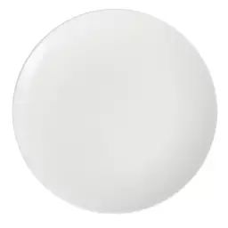 Lot de 6 assiettes plates rondes en porcelaine blanche D 31 cm