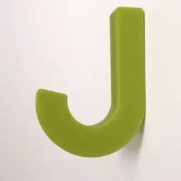 Patère en Plastique, Silicone – Couleur Vert – 18 x 1.8 x 9 cm – Designer Gaku Otomo
