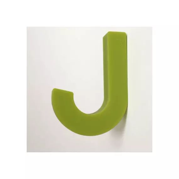 Patère en Plastique, Silicone – Couleur Vert – 18 x 1.8 x 9 cm – Designer Gaku Otomo