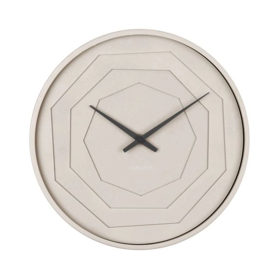 Horloge layered origami mdf gris