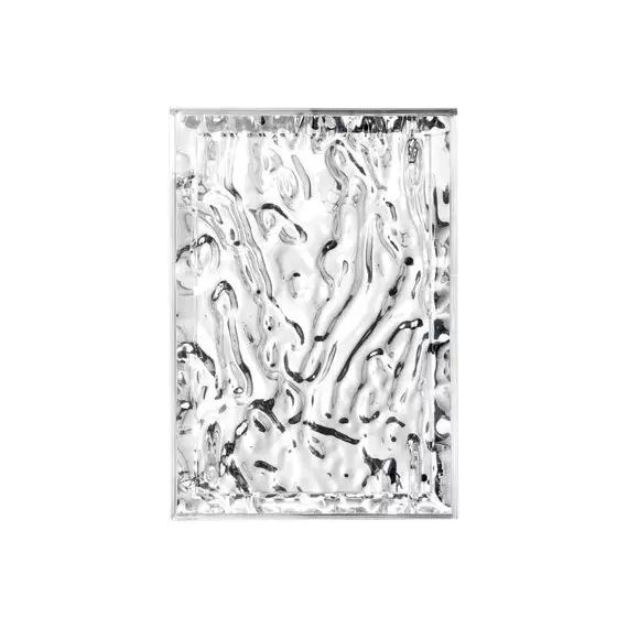 Plateau Moon en Plastique, PMMA métallisé – Couleur Métal – 58 x 23 x 40 cm – Designer Mario Bellini
