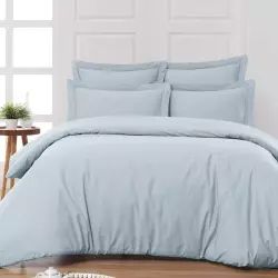 Drap plat en percale de coton  nuage 270×300 cm