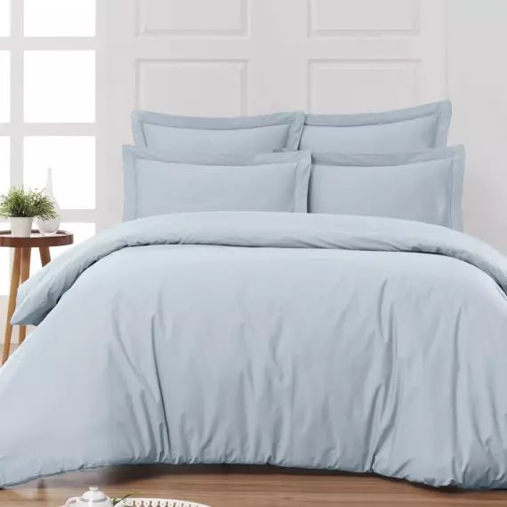 Drap plat en percale de coton  nuage 270×300 cm
