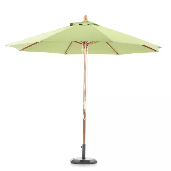 Parasol en bois rond diamètre 3m vert  – habana