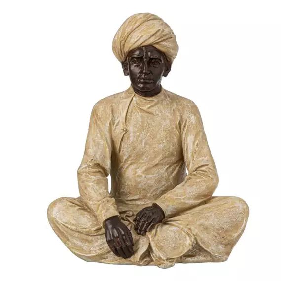 Statuette Homme Indien Assis