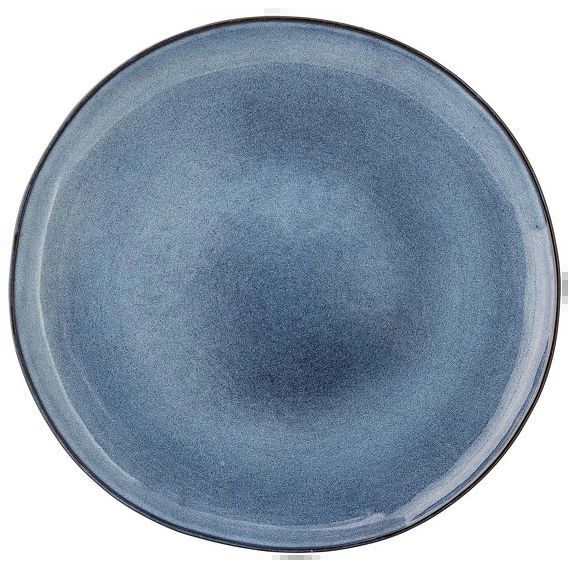 Assiette 28 cm bleue Sandrine – Bloomingville