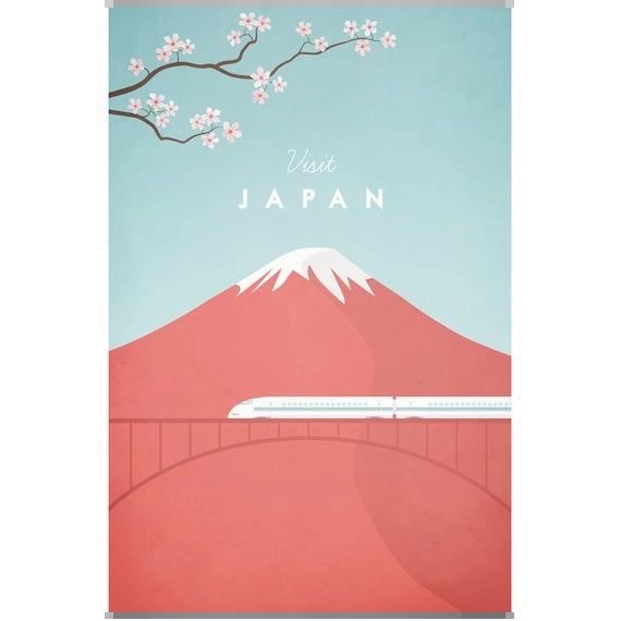 Affiche Japan by Henry Rivers – Travel Poster Co.