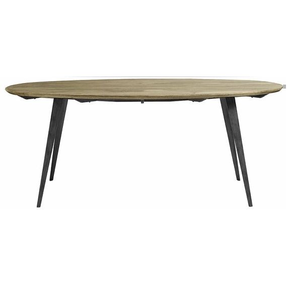Table ovale en bois naturel – Nordal