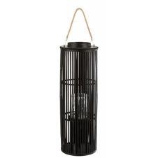 Lanterne bambou noir H80cm