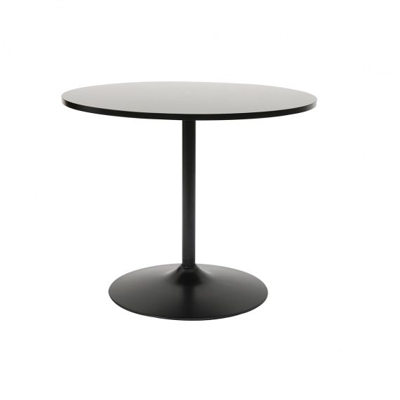 Table à manger design ronde noire D90 cm CALISTA – Miliboo & Stéphane Plaza
