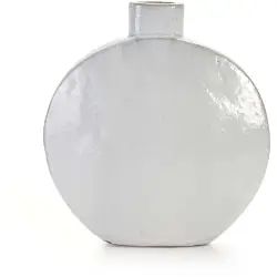 Vase en grès blanc 52x18x56 cm