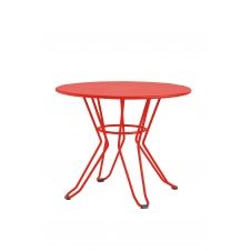 CAPRI – Table basse en acier rouge D60