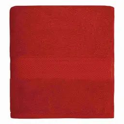 Drap de bain uni 550gr/m² Rubis 100×150