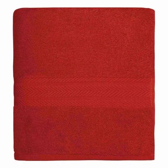 Drap de bain uni 550gr/m²  Rubis 100×150