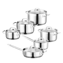 Batterie de cuisine en acier 12 pcs hotel