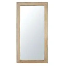Miroir en bois de manguier marron clair 90×180